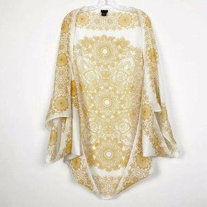 Zoe Madison Open Drape Shawl Kimono Mandala